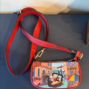 Lany x Betty Boop | Betty Travel Venice Vivid Scenery Vegan Leather Shoulder Bag